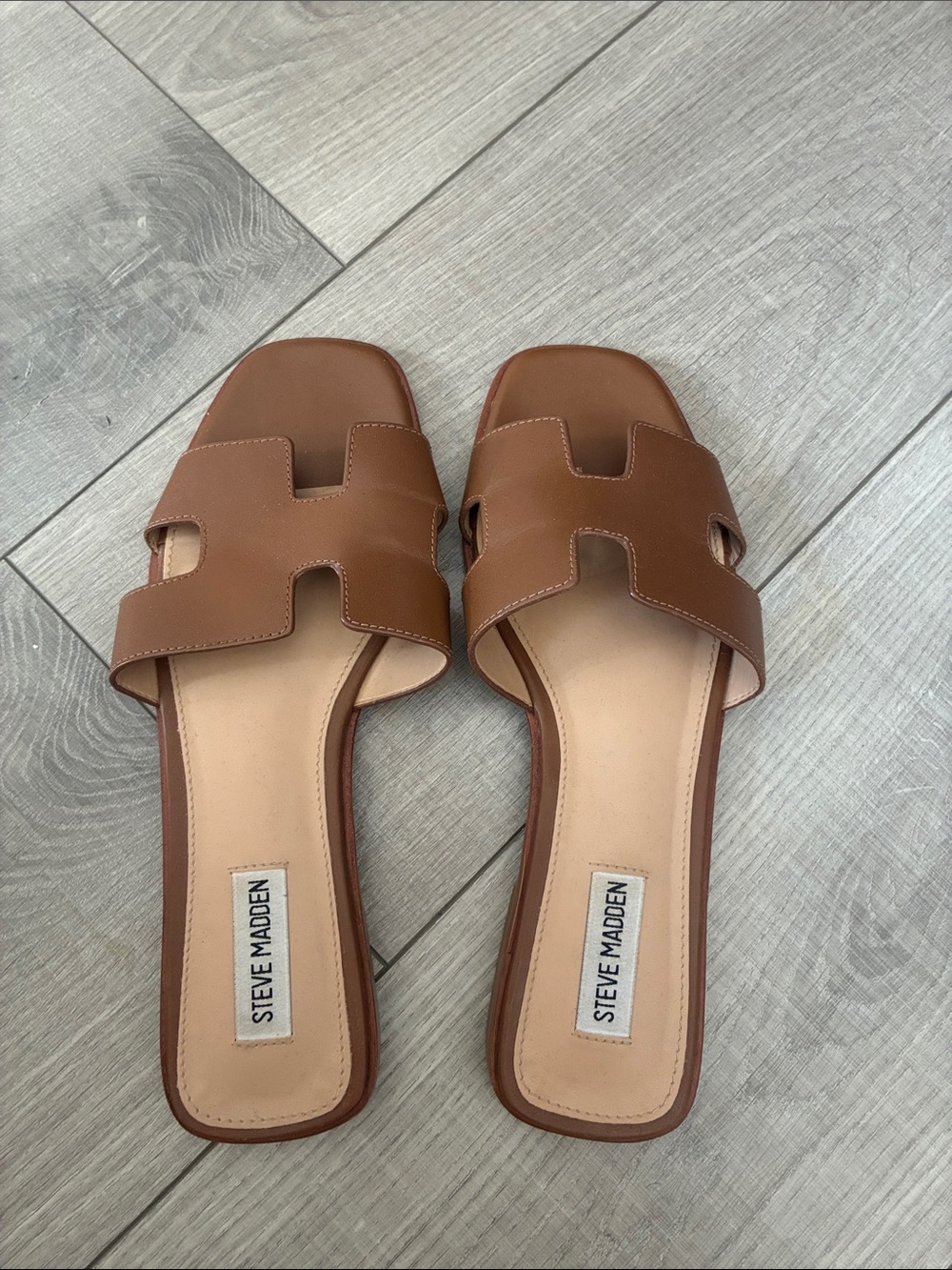 Steve Madden Women’s Brown Slide Sandals